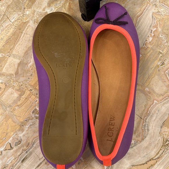 J.Crew Ballet Flats, Purple & Orange, Size 6.5 - Picture 4 of 5